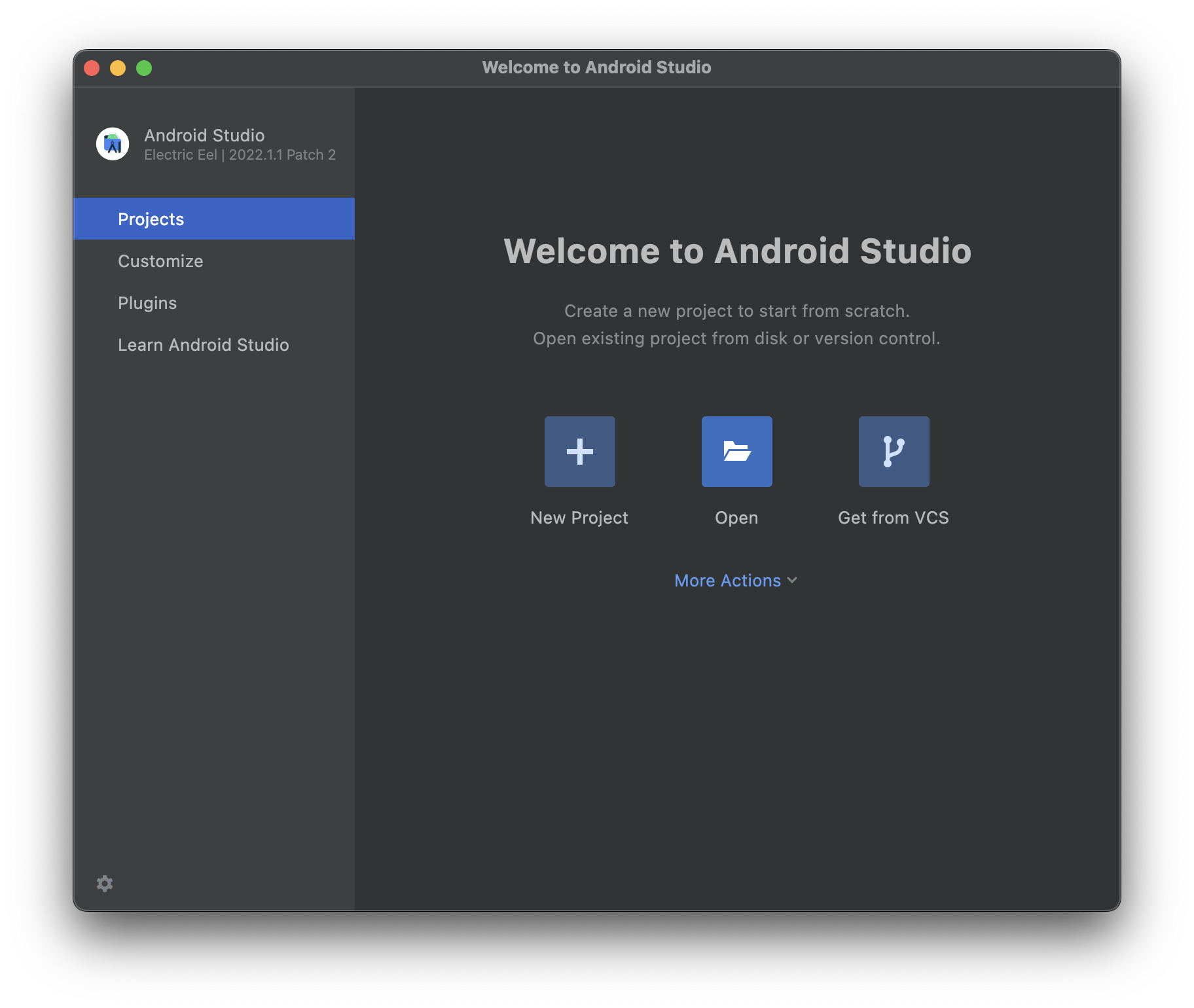 歡迎使用 Android Studio